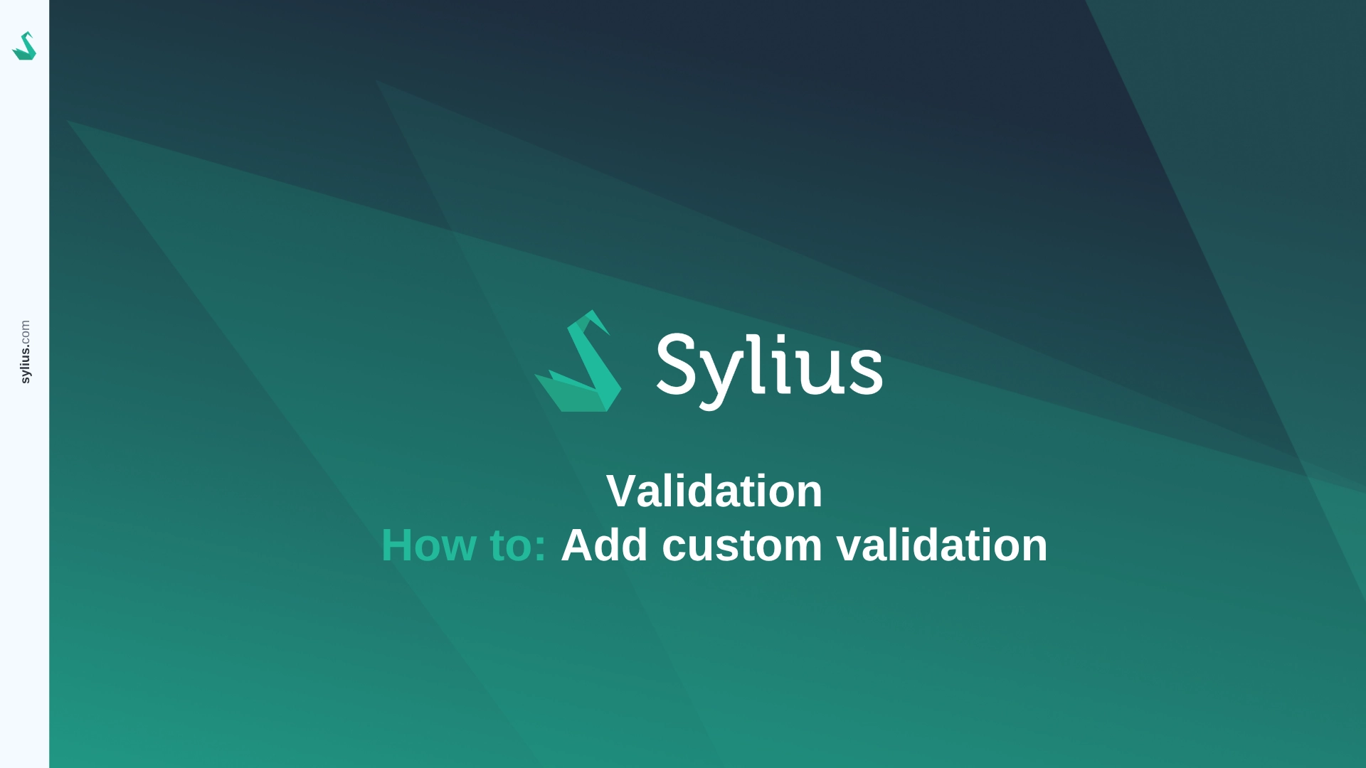 How to add custom validation | Sylius Academy