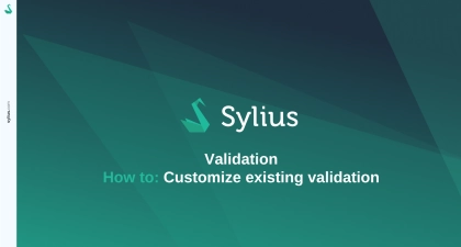 How to customize existing validation